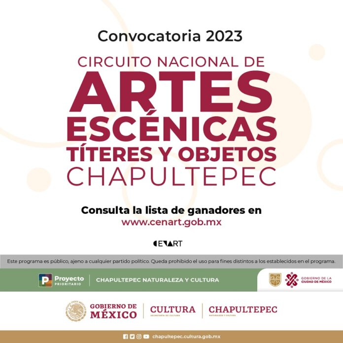 El Cenart Anuncia los Ganadores de la Convocatoria Circuito Nacional de Artes Escénicas Títeres y Objetos Chapultepec. - AlternativaTlx El Cenart Anuncia los Ganadores de la Convocatoria Circuito Nacional de Artes Escénicas Títeres y Objetos Chapultepec. - AlternativaTlx