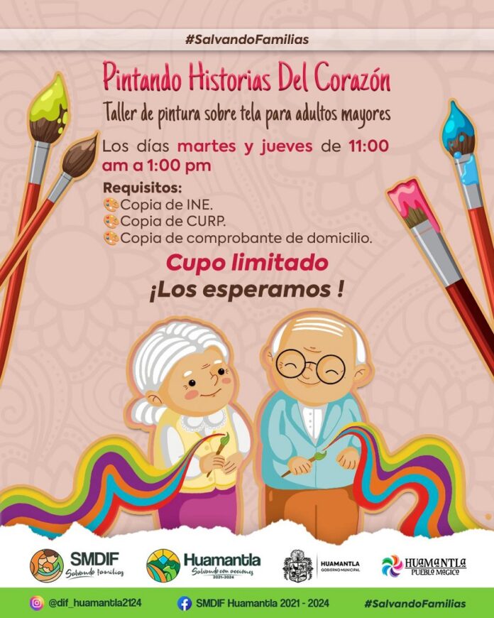 Invita Smdif de Huamantla a Personas de la Tercera Edad al Taller “Pintando Historias del Corazón” - AlternativaTlx