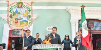 Recibe Salvador Santos Cedillo Fuego Simbólico de Independencia - Alternativa Tlx