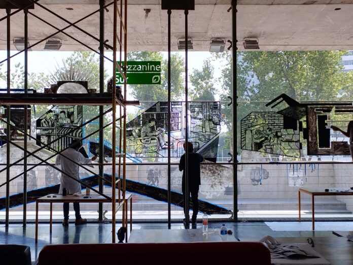 Artistas del Sistema Creación inauguran mural en la Biblioteca Vasconcelos. - AlternativaTlx
