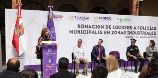 Atestigua Gobernadora Entrega de Lockers a Policías Municicpales - AlternativaTlx