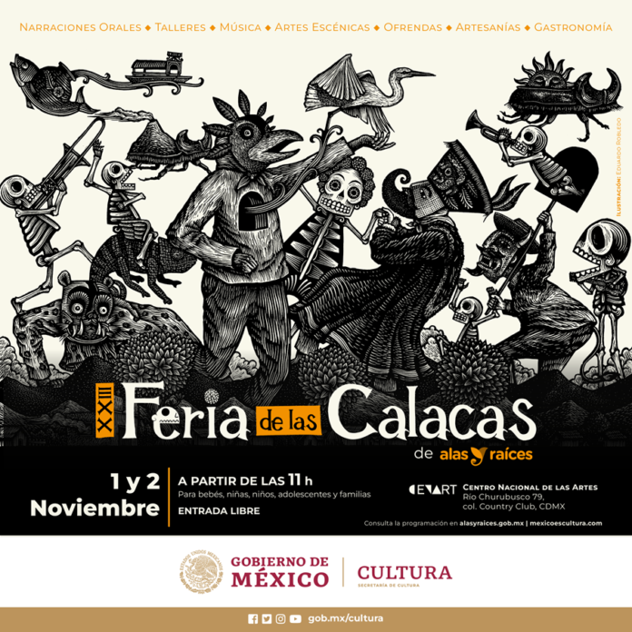 Criaturas Fantásticas, Tradición, Memoria y Más de 350 Actividades Artísticas en la XXIII Feria de las Calacas de Alas y Raíces, en el Cenar - AlternativaTlx