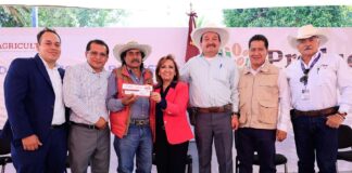 Encabezo Gobernadora Entrega de Tarjetas del Programa Producción para el Bienestar. - AlternativaTlx