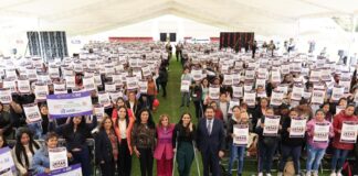 Encabezó Gobernadora Lorena Cuéllar Entrega de Apoyos a Jefas de Familia del Sedif - AlternativaTlx