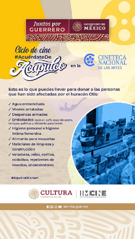 Apoya a Guerrero y ve una Película Gratis, con el Ciclo de Cine “Acuérdate de Acapulco”. - AlternativaTlx Apoya a Guerrero y ve una Película Gratis, con el Ciclo de Cine “Acuérdate de Acapulco”. - AlternativaTlx