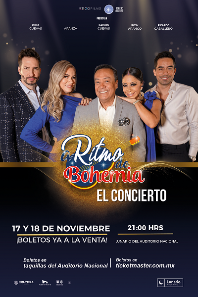 Carlos Cuevas y Otras Voces se Presentarán “A Ritmo de Bohemia” en el Lunario del Auditorio Nacional. - AlternativaTlx