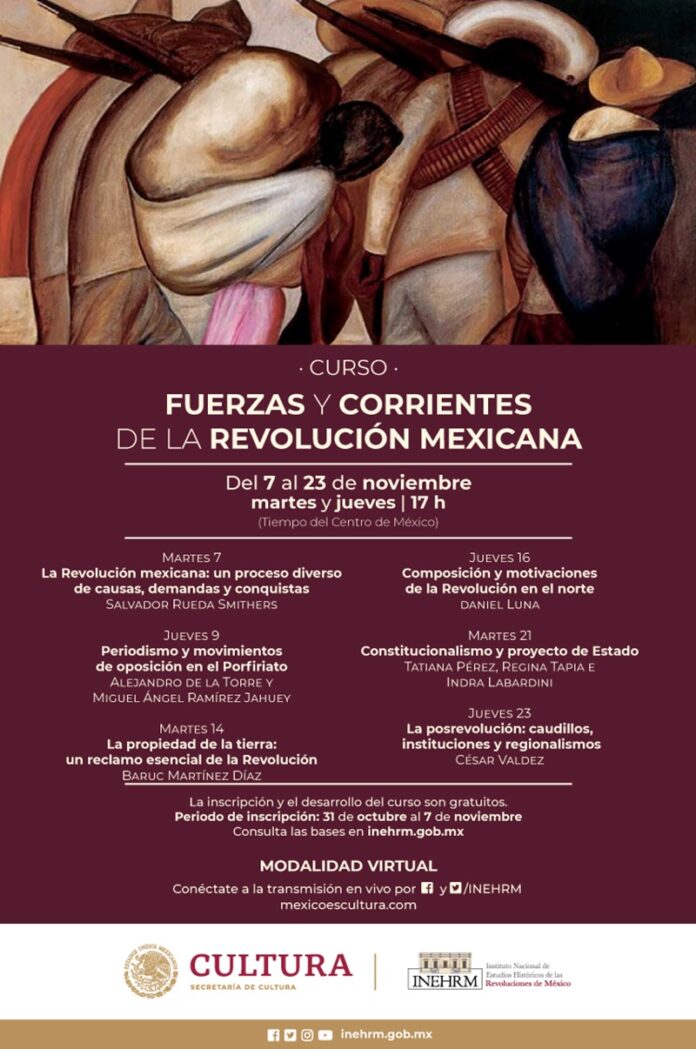 Durante Noviembre, el Inehrm Revisará la Revolución Mexicana en un Nuevo Curso - AlternativaTlx