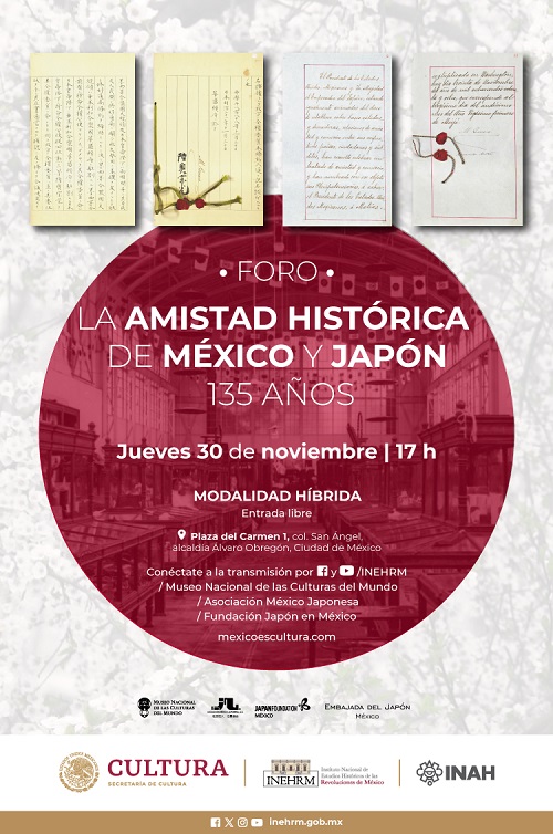 El Inehrm Conmemora 135 Años de la Amistad Histórica entre México y Japón. - AlternativaTlx