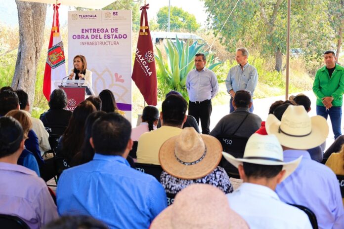 Entregó Gobernadora Obras Públicas en Cuaxomulco; Benefician a Mil 500 Habitantes - AlternativaTlx