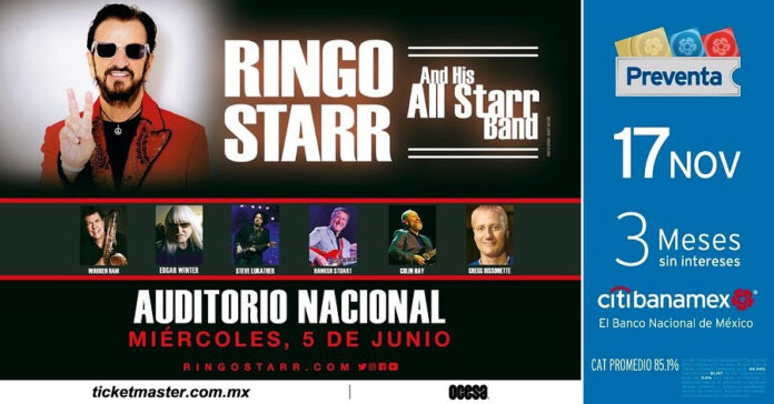 Ringo Starr Volverá a uno de los Principales Recintos de México. - AlternativaTlx Ringo Starr Volverá a uno de los Principales Recintos de México