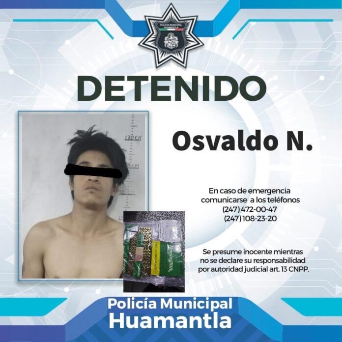 Atrapa Policía de Huamantla a Hombre Armado con Rifle y 350 Cartuchos Híbiles . - AlternativaTlx