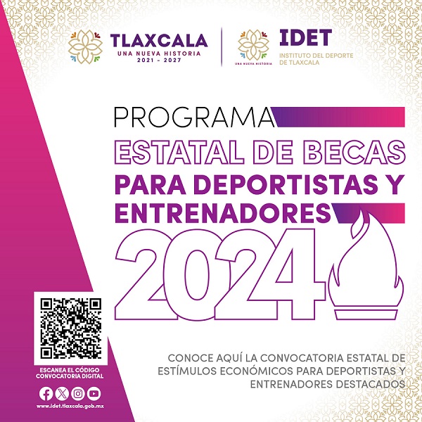 Invita IDET a Ingresar al Proceso de Becas a Deportistas y Entrenadores. - AlternativaTlx