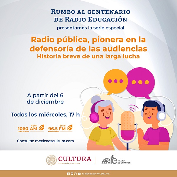 Radio Educación Estrena Serie Sobre la Historia de su Defensoría de las Audiencias. - AlternativaTlx