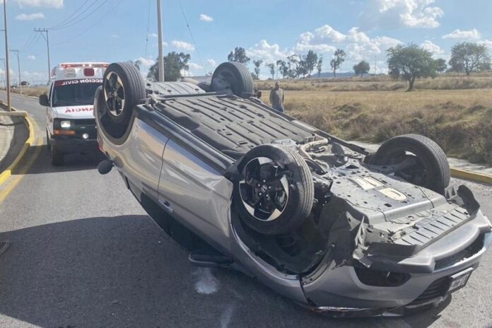 Sin Lesionados de Gravedad Percance Vial Sobre el Bulevar Yancuitlalpan Protección Civil de Huamantla - AlternativaTlx
