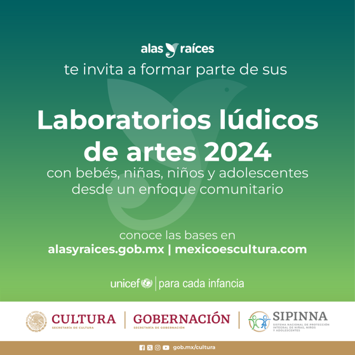 Alas y Raíces Invita a la Comunidad Artística a Ser Parte de los Laboratorios Lúdicos de Artes 2024 con Bebés, Niñas, Niños y Adolescentes -AlternativaTlx
