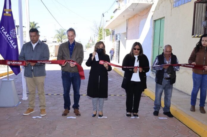 Inauguró Lorena Cuéllar Obra Pública en Acuamanala -AlternativaTlx