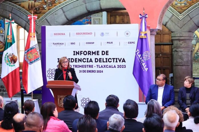 Presenta Gobierno del Estado Cuarto Informe Trimestral de Incidencia Delictiva 2023 -AlternativaTlx