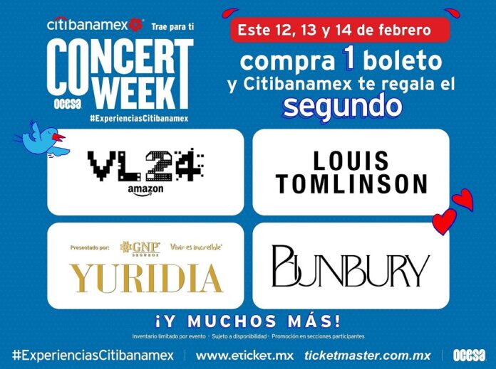 Citibanamex Trae Para ti: OCESA Concert Week -AlternativaTlx