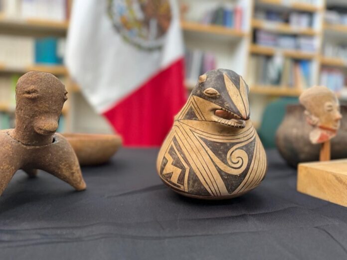El Gobierno de México Recibe 41 Piezas Arqueológicas de Origen Mexicano por parte del Departamento de Asuntos Culturales de Nuevo México -AlternativaTlx