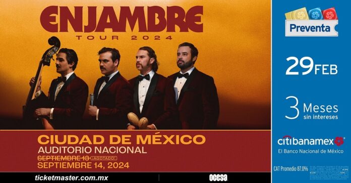 Enjambre Anuncia Otra Fecha en Auditorio Nacional -AlternativaTlx