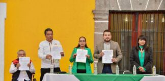 Fima Salvador Santos Cedillo y Artesanos de Huamantla Convenio de Comodato del Pabellón Artesanal -AlternativaTlx