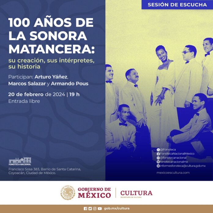 La Fonoteca Nacional Celebra los 100 años de la Sonora Matancera con una Sesión de Escucha -AlternativaTlx