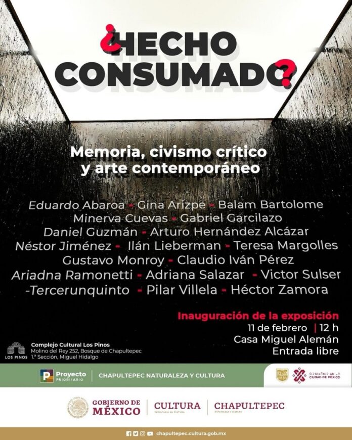 Llega a Los Pinos la Muestra “¿Hecho Consumado Memoria, Civismo Crítico y Arte Contemporáneo”, una Crítica a la Economía Neoliberal -AlternativaTlx