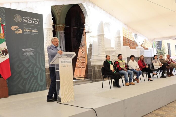 Presidente de la República y Gobernadora Encabezan Entrega de Obras del Patrimonio Cultural de Tlaxcala -AlternativaTlx