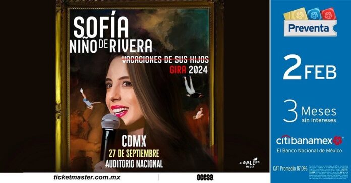 Sofía Niño de Rivera en la CDMX -AlternativaTlx