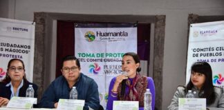 Toman Protesta Integrantes del Comité Ciudadano del Pueblo Mágico de Huamantla -AlternativaTlx