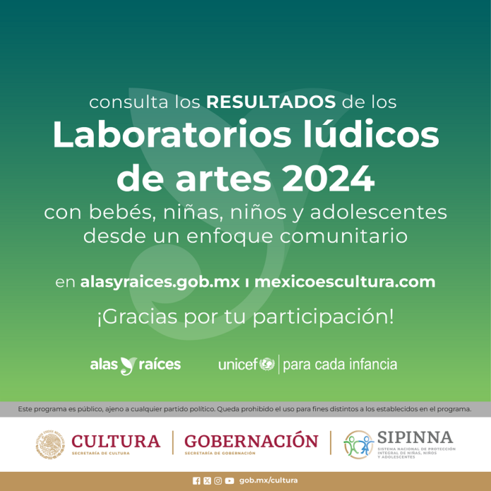Alas y Raíces Publica los Resultados para ser Parte de los Laboratorios Lúdicos de Artes 2024 con Bebés, niñas, Niños y Adolescentes -AlternativaTlx