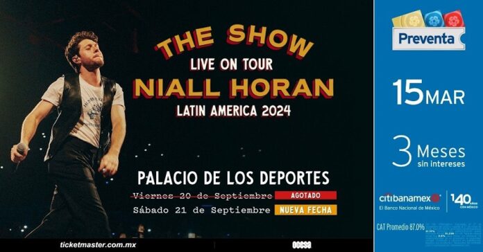 Debido al Gran Éxito, Niall Horan Anuncia otro Concierto en CDMX -AlternativaTlx