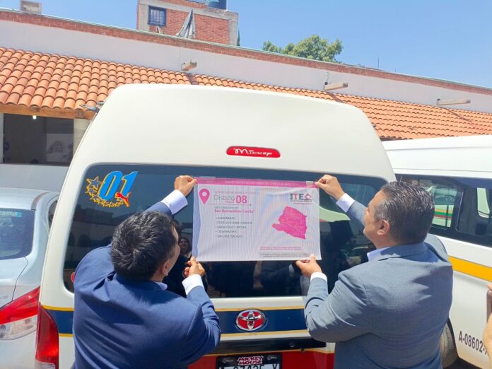 Acuerdan Autoridades Difundir Nueva Distritación Electoral en el Transporte Público -AlternativaTlx