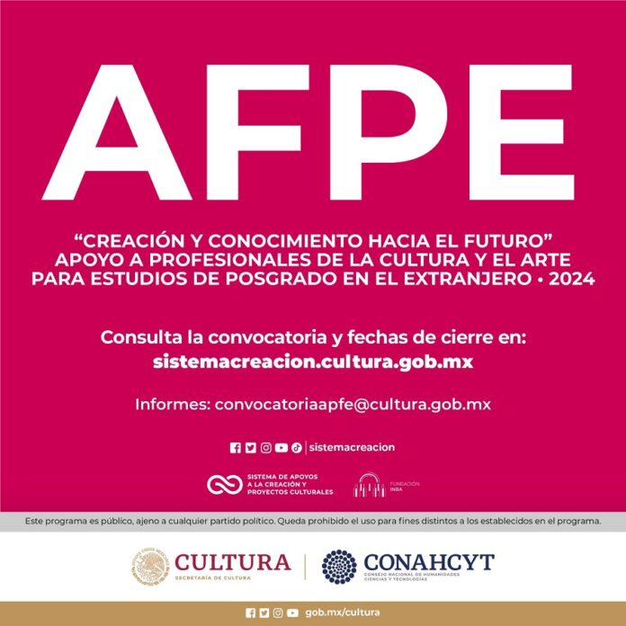 Conahcyt y Sistema Creación Abren Convocatoria para Estudios en el Extranjero 2024 -AlternativaTlx