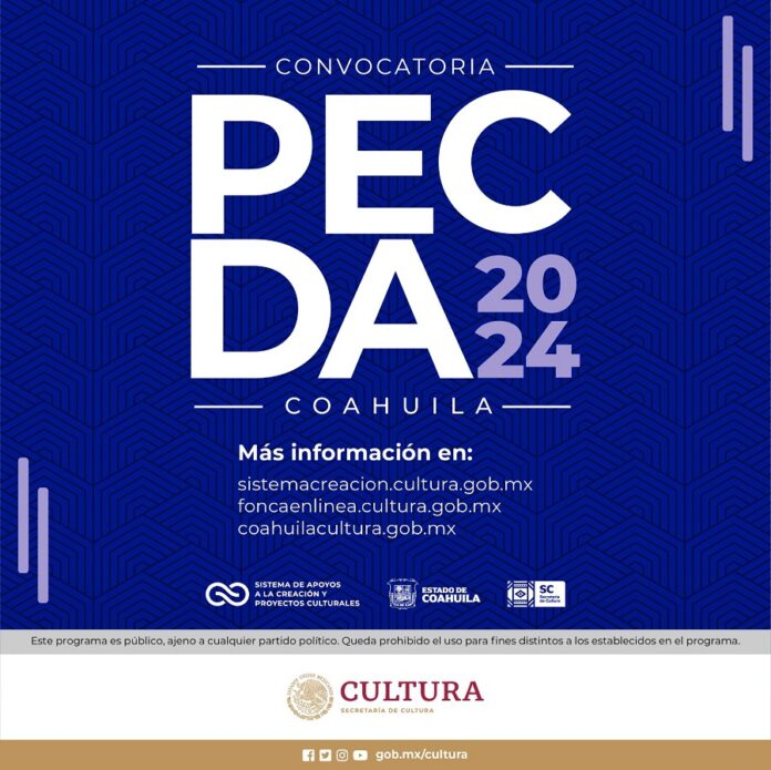 El Sistema Creación y el Gobierno de Coahuila Publican la Convocatoria Pecda 2024 -AlternativaTlx