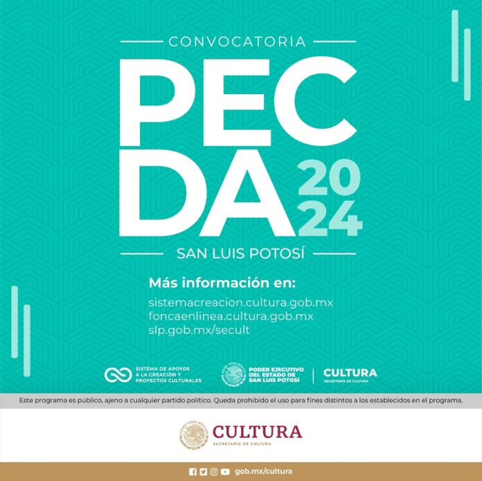 El Sistema Creación y el Gobierno de San Luis Potosí Publican la Convocatoria Pecda 2024 -AlternativaTlx El Sistema Creación y el Gobierno de San Luis Potosí Publican la Convocatoria Pecda 2024 -AlternativaTlx