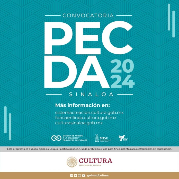 El Sistema Creación y el Gobierno de Sinaloa Publican la Convocatoria Pecda 2024 -AlternativaTlx