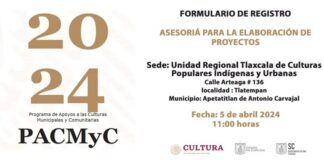 Invita SC a Participar en Asesorías Para Elaboración de Proyectos PACMYC 2024 -AlternativaTlx