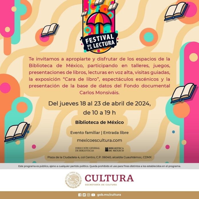 Se Alista la Segunda Edición del Festival de la Lectura en la Biblioteca de México -AlternativaTlx