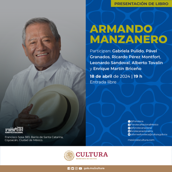 Se Presenta el Libro Armando Manzanero, en la Fonoteca Nacional -AlternativaTlx