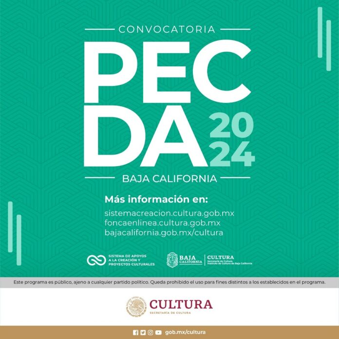 El Sistema Creación y el Gobierno de Baja California Publican la Convocatoria Pecda 2024 -AlternativaTlx