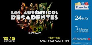 Los Auténticos Decadentes Regresan a la CDMX con un Show Íntimo -AlternativaTlx