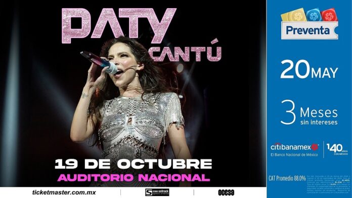 Paty Cantú Anuncia Concierto en el Auditorio Nacional -AlternativaTlx