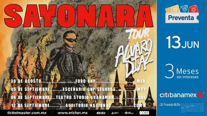 Álvaro Díaz Traerá el Sayonara Tour a México -AlternativaTlx