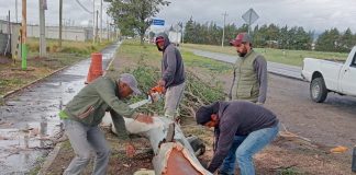 Atienden Áreas del Ayuntamiento de Huamantla Afectaciones por Lluvias Moderadas -AlternativaTlx