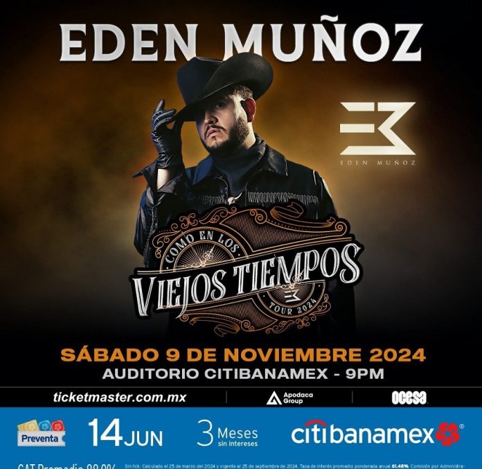 Edén Muñoz se Presentará en Monterrey -AlternativaTlx