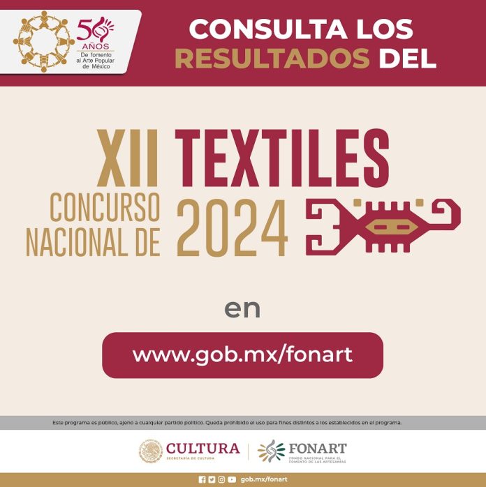 Fonart Anuncia los Resultados del XII Concurso Nacional de Textiles 2024 -AlternativaTlx