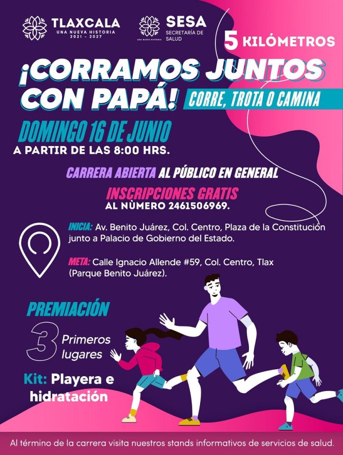Invita Sector Salud a la Carrera por el Día del Padre -AlternativaTlx