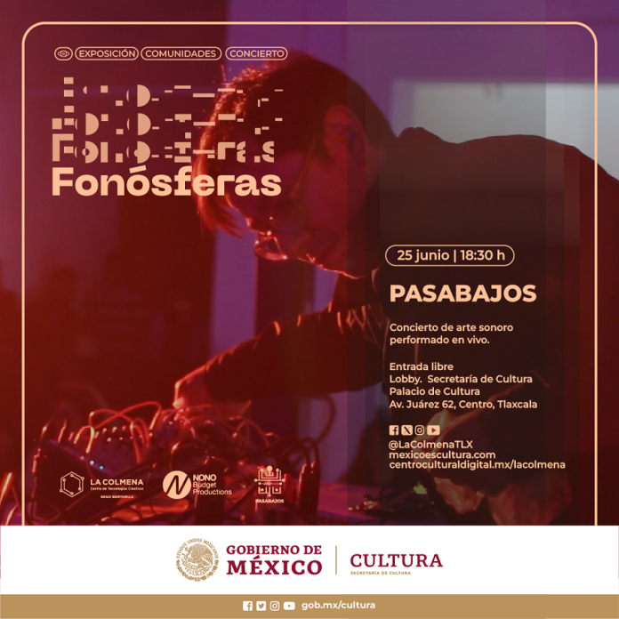 La Colmena Alista la Sexta Sesión de Fonósferas, con la Presentación del Proyecto Pasabajos, en un Concierto de Arte Sonoro -AlternativaTlx