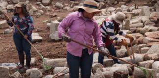 Mujeres del Municipio de Santa Elena, Yucatán, Participaron en Labores del Promeza en la Zona Arqueológica de Uxmal -AlternativaTlx